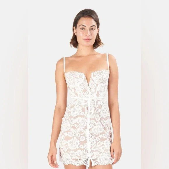 Free People x For Love & Lemons Julia Mini Dress - Picture 12 of 12